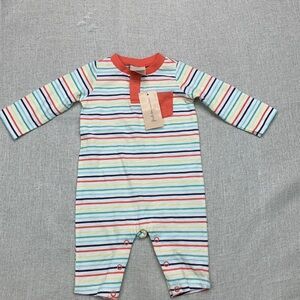 First Impressions Baby Boys Striped Coverall Size 0-3 months